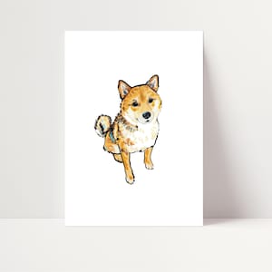 Shiba Inu Wall Art | Shiba Inu Print | Shiba Inu Gift