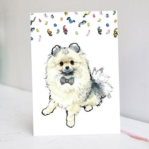 Personalised Sable Pomeranian Card