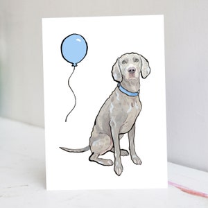 Gepersonaliseerde Weimaraner-kaart