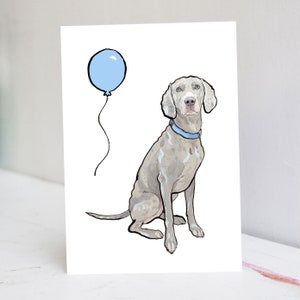 Personalised Weimaraner Card