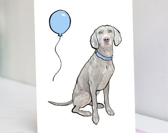 Personalised Weimaraner Card