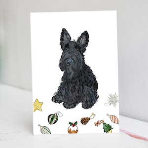 Personalised Scottish Terrier Christmas Card