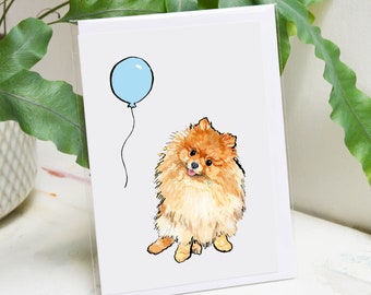 Personalised Pomeranian Card