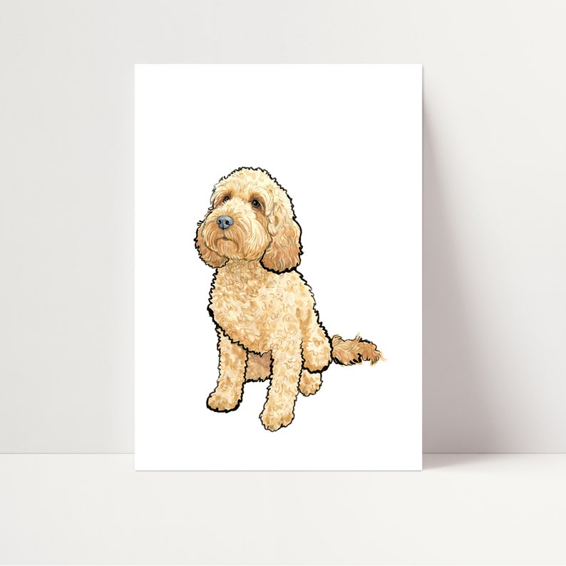 Cockapoo Pyrography Cockapoo Print | Cockapoo Wall Art - Etsy