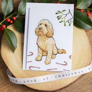 Apricot Cockapoo Weihnachtskarte