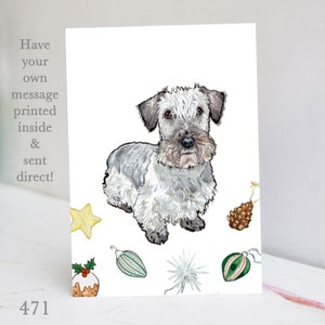 Cesky Terrier Christmas Card
