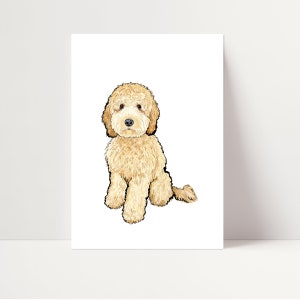 Golden Doodle Print | Golden Doodle Wall Art