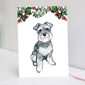 Biglietto di Natale Schnauzer nano