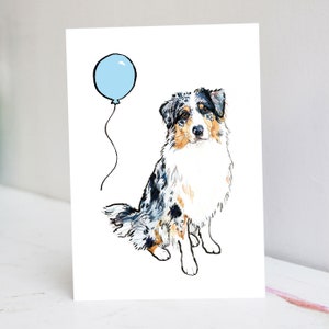 Personalised Australian Shepherd Card