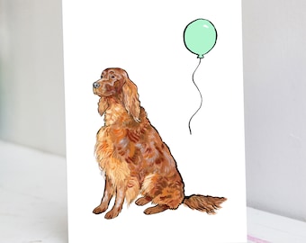 Personalised Red Setter Card