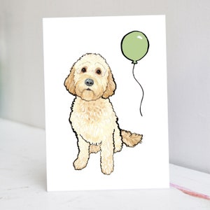 Gepersonaliseerde crèmekleurige gouden doodle-kaart
