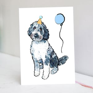 Personalisierte Aussiedoodle Karte