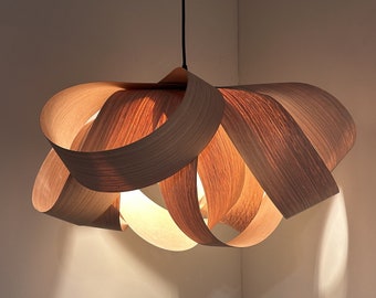 Hand Crafted Wooden Pendant Light, Ceiling Light, Light Fitting, Home decor, Lampshade, Wooden Ceiling Light, Wooden Lampshade