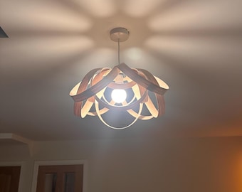 Wooden Ceiling Light | Ceiling Light | Pendant Light | Handmade Light | Wood Lampshade | Unique Ceiling Light | Flush Mount Ceiling Light