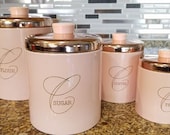 RARE Vintage Ransburg Canister Set