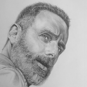 A3 Custom pencil portrait hand drawn from photo // Baby • Children • Adult // Commission by UK artist Jason Bodell
