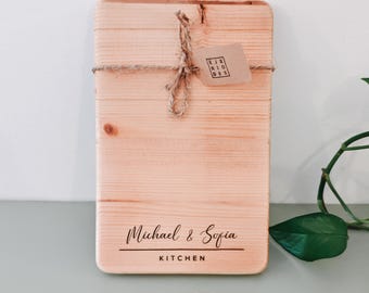 Customizable Personalised Engraved Wooden Board Serving Cutting Chopping Cheese Breakfast Birthday Housewarming Wedding