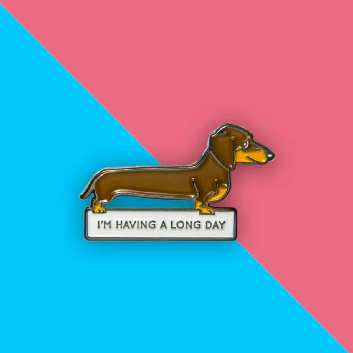 Dachshund Enamel Pins (Black or Brown)