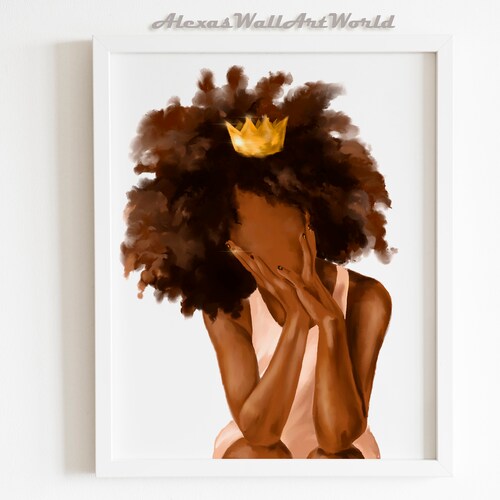 Black Girl With Butterflies Print Black Girl Magic Wall Art Etsy
