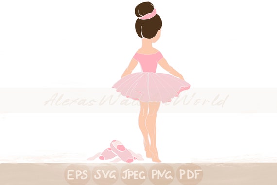 Ballerina SVG, Archivo de Corte de Ballet, Ballerina Clipart DIY, Silueta  bailarina pequeña, Bailarina Rosa Svg Pdf Eps Png Jpeg DXF, Bailarina de