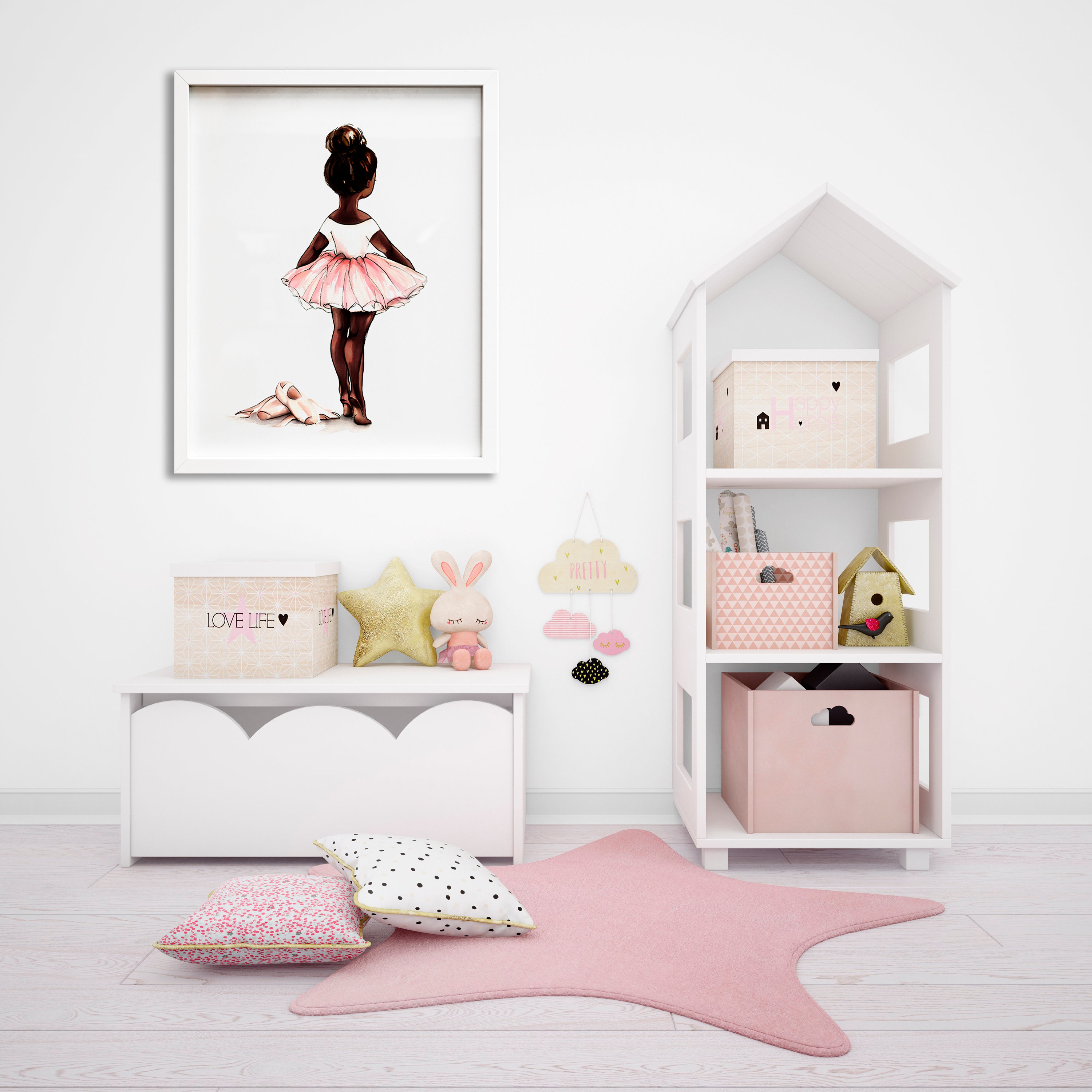 Arte de la pared de la bailarina impresión de arte | Etsy