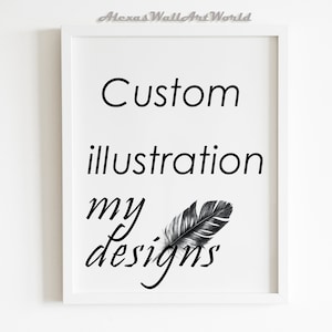 Custom Illustration With My Designs, Text adding