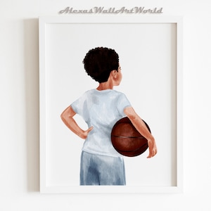 Custom Basketball Player Wall Art, Personalized Name Toddler Boy Print, Sports Nursery Wall Art Decor, Basketball Gift Idea, DIGITAL