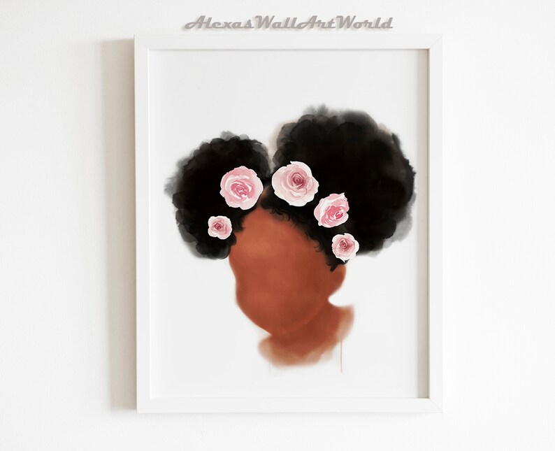 African Girl Wall Art Young Queen Art Printable Personalized Etsy