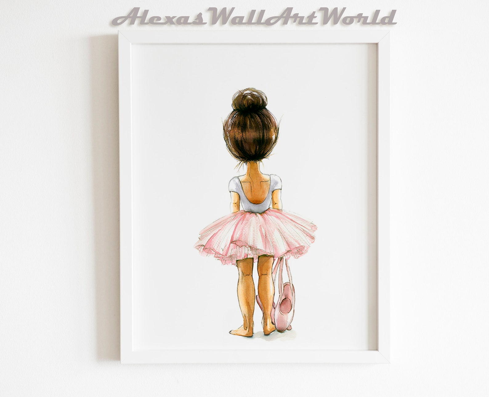 Wall Art for Girls Ballerina Wall Art Blush Pink Ballerina Etsy