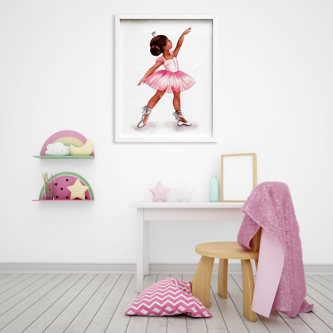 African American Ballerina Wall Art Black Ballerina Etsy