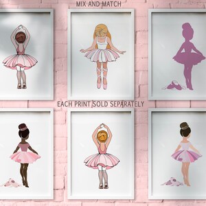 Black Ballerina Print, Wall Art for Girls, Afro Ballerina Printable ...