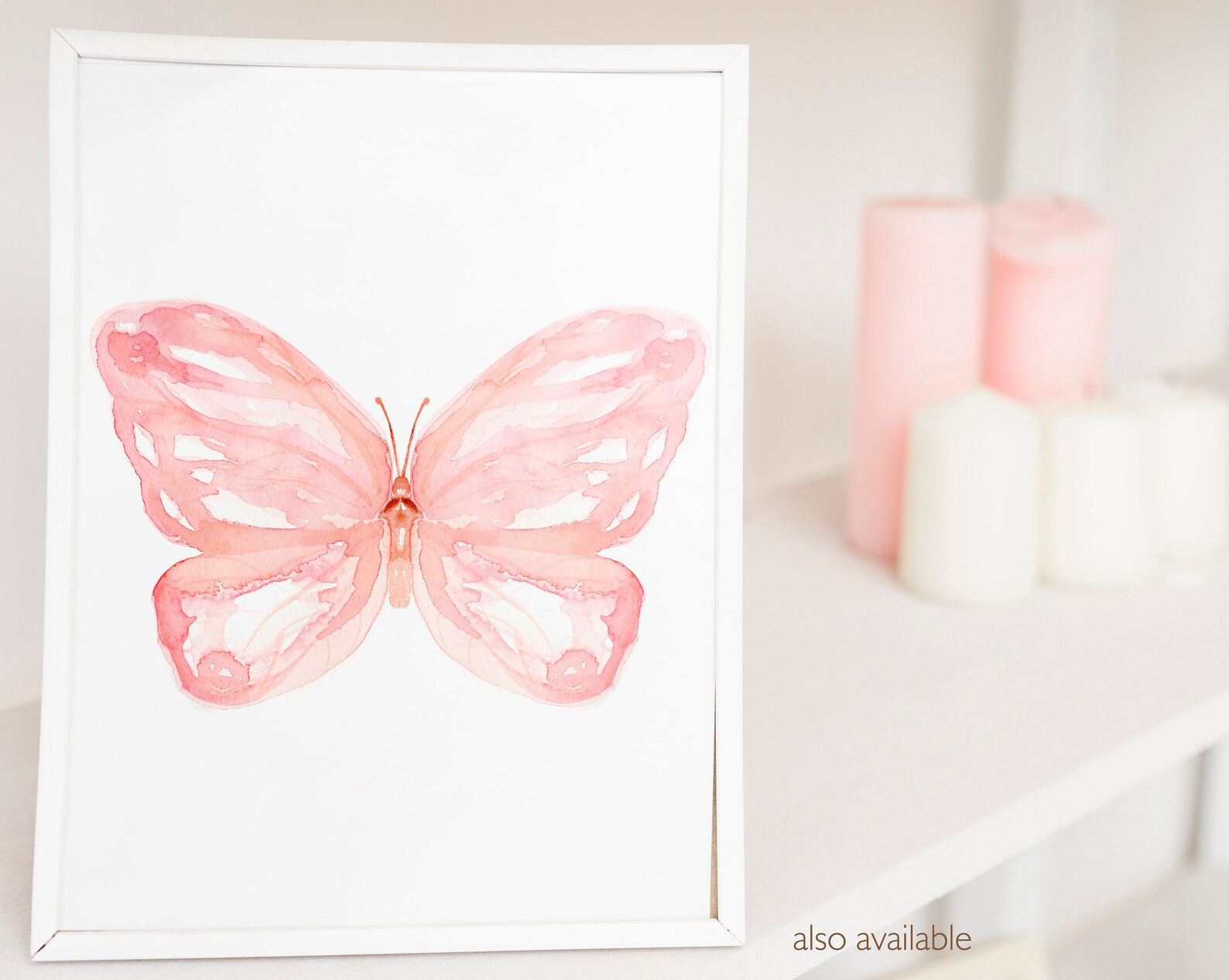 Watercolor Butterfly Wall Art Set of 2 Prints Nursery Decor - Etsy