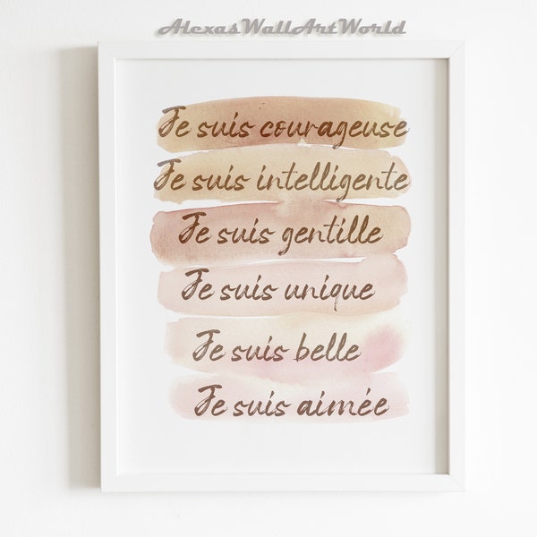 French Word Art Etsy