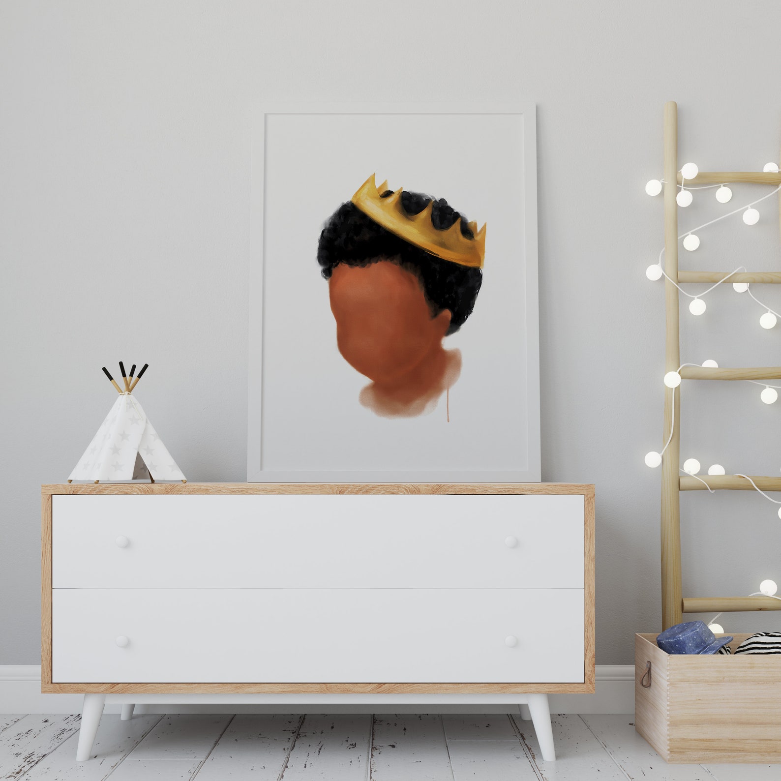 Young King Wall Art Printable Black Boy Joy Watercolor Art - Etsy