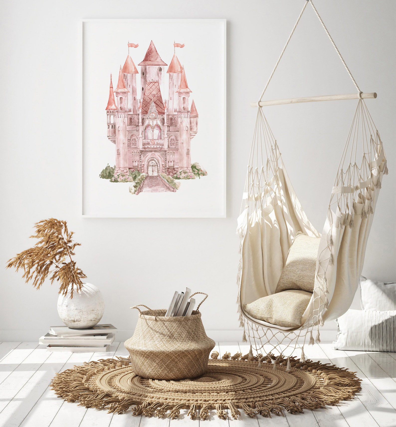 Set of 2 Princess Castle Wall Art African American Princess Etsy