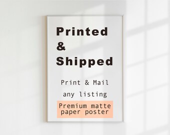 Museum Quality Matte Paper Poster Print Service