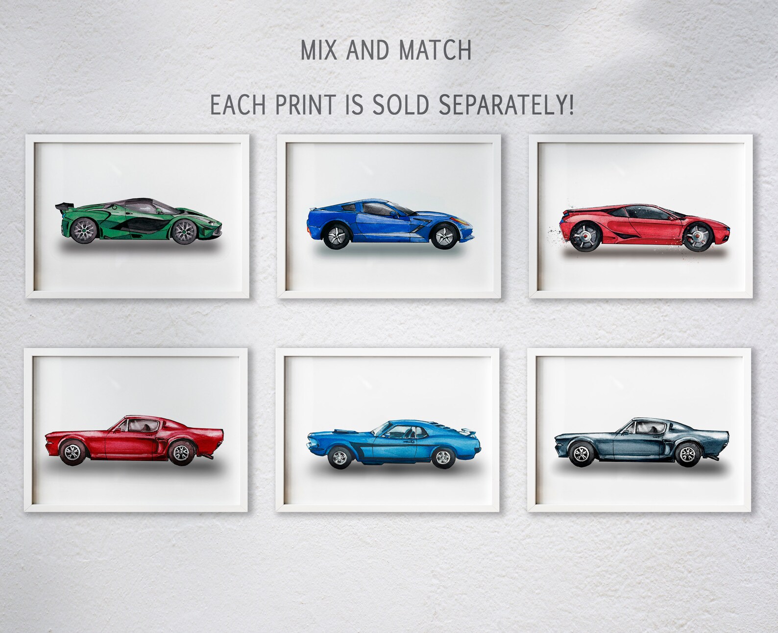 Racing Car Print Race Car Art Boys Nursery Prints Game Room | Etsy