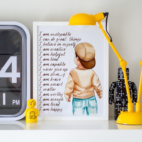 Little Boy Wall Art Etsy