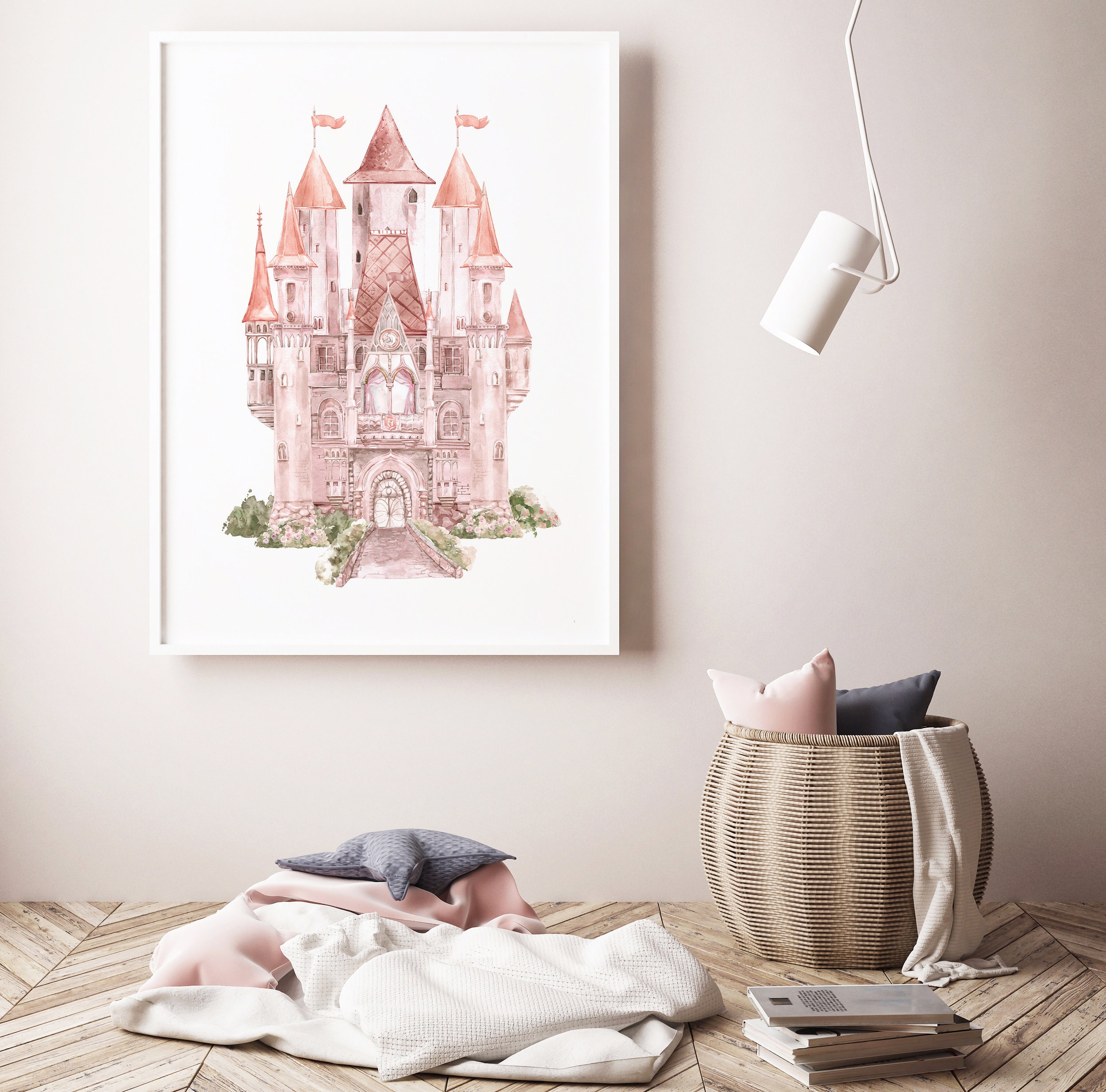 Set of 2 Princess Castle Wall Art African American Princess Etsy