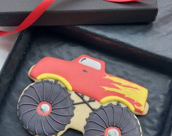 Monster Truck iced biscuit/s (multiples or 1 in presentation box)
