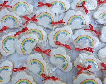 Rainbow Cloud Biscuits