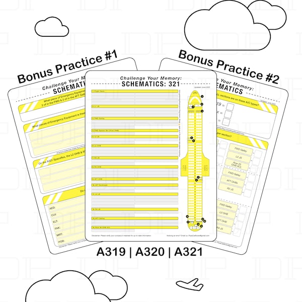 Schematic Study Sheets | NK | Flight Attendant | | Initial Training | Worksheet to print