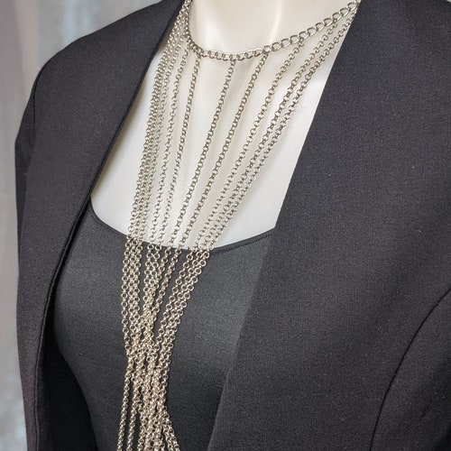 Shops The Leo - Silver Layered Body Chain