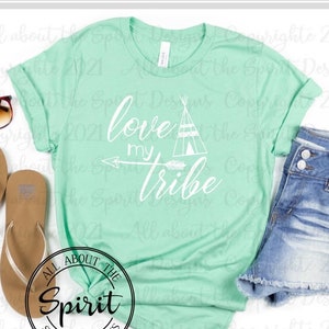 Love my Tribe t-shirt, wife/mom tshirt, Mommy  t-shirt, Mother&#39;s day gift, bella canvas unisex tshirt