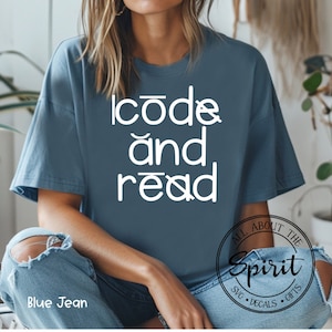 Dyslexia Therapist T-Shirt: Comfort Colors Code and Read Tee