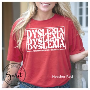 Dyslexia Awareness T-Shirt: Bella Canvas Unisex Tee