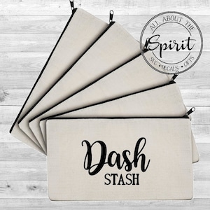 Red Aspen Zip Pouch - Dash Stash - Red Aspen Hostess gift, prize, cosmetic bag