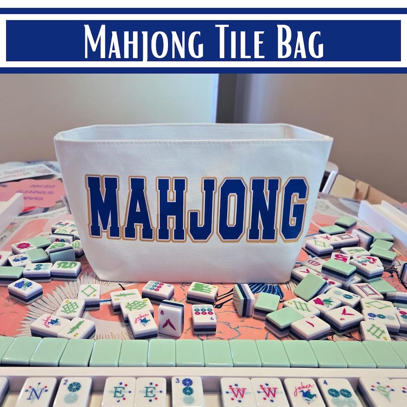 Mahjong Tile Storage, Mahjong Accessories, 18 Color Options, Gamelovers Gift image 1