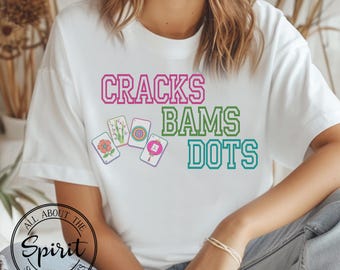 Mahjong T-shirt, Cracks Bams Dots, Majhong Gamelover T-shirt, Comfort Colors