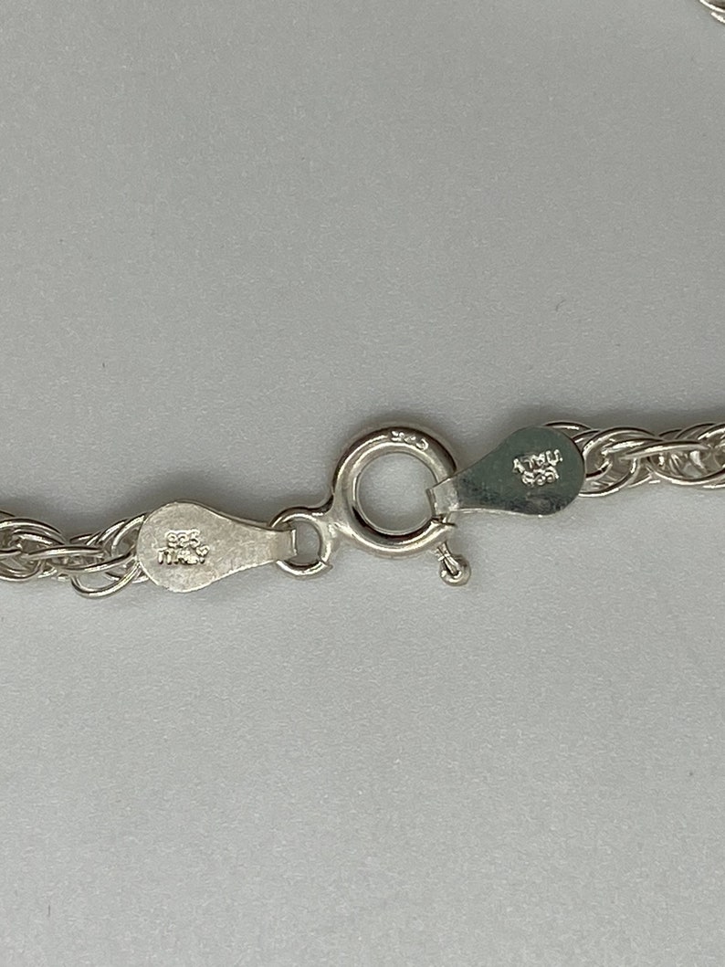 Sterling Silver French Braided Bracelet 7\u201d